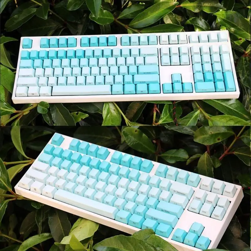 12 piezas perfil OEM impreso lado teclado Mecánico PBT grueso 87/104/108 teclas - imagen 5