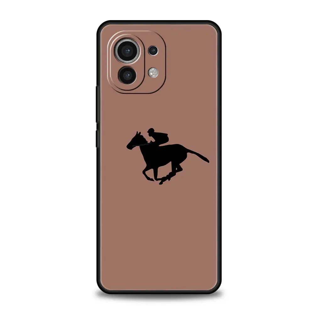 Funda de teléfono para Xiaomi Mi 14, 13, 12, 11 Lite, 13T, 12T, 11x, 11T, 10T, Pro, 9T, Note 10 Lite, de silicona suave funda negra, Animal Art Horse - imagen 5