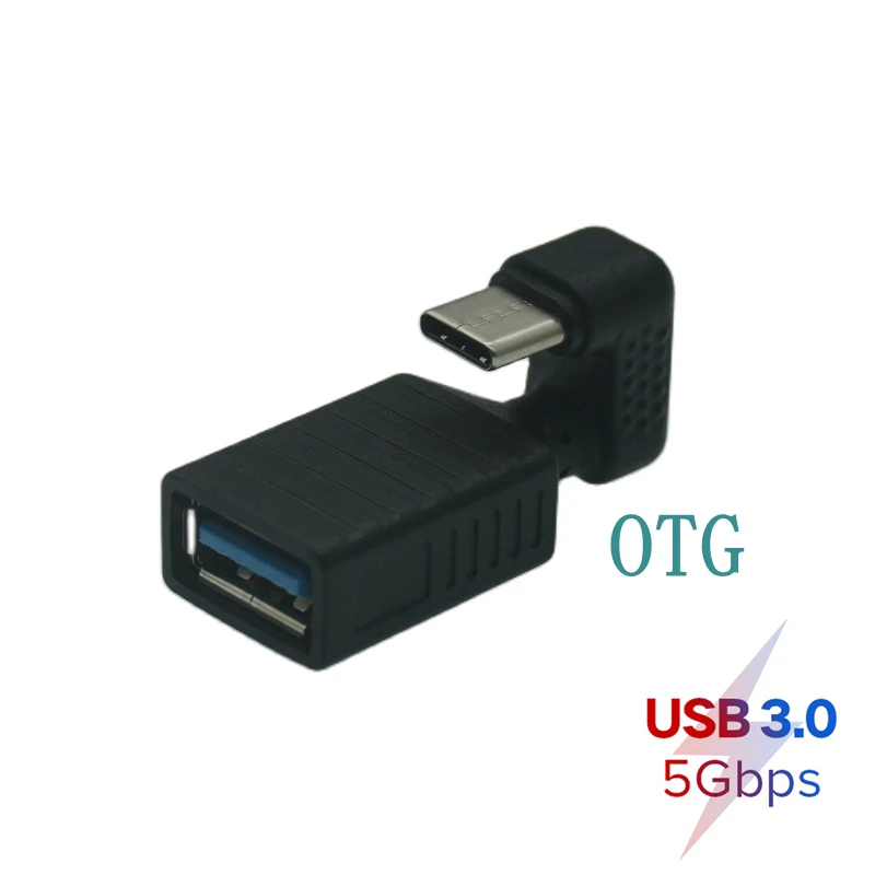 Forma de U 5Gbps Naik Turun 180 Derajat Miring USB 3.0 USB2.0 TYPE-C Usb-c 10Gbps M/F Adaptador Konektor Ekstensi A Pria Ke Wanita - imagen 5
