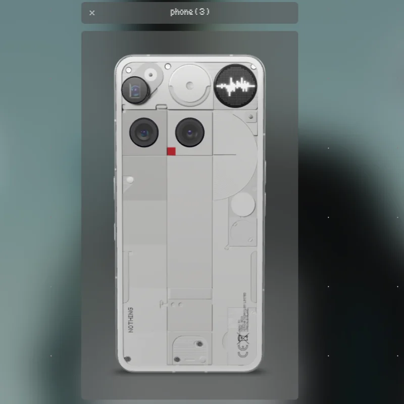 Funda para nada de teléfono (3), Funda trasera de lujo con hoja transparente de TPU a prueba de golpes para nada de teléfono 3, Funda de parachoques de borde suave - imagen 3