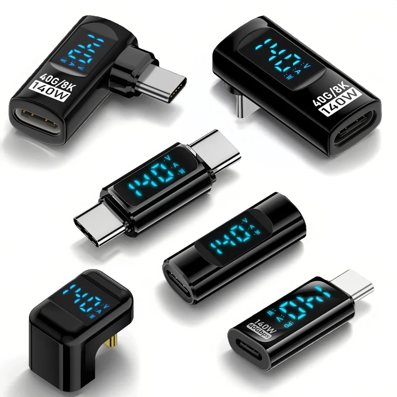 Pantalla Digital USB 4,0 de 140W, adaptador OTG tipo C de 40Gbps, 8K @ 60Hz, Cable de vídeo USB-C, convertidor de carga rápida para Notebook, Macbook y teléfono