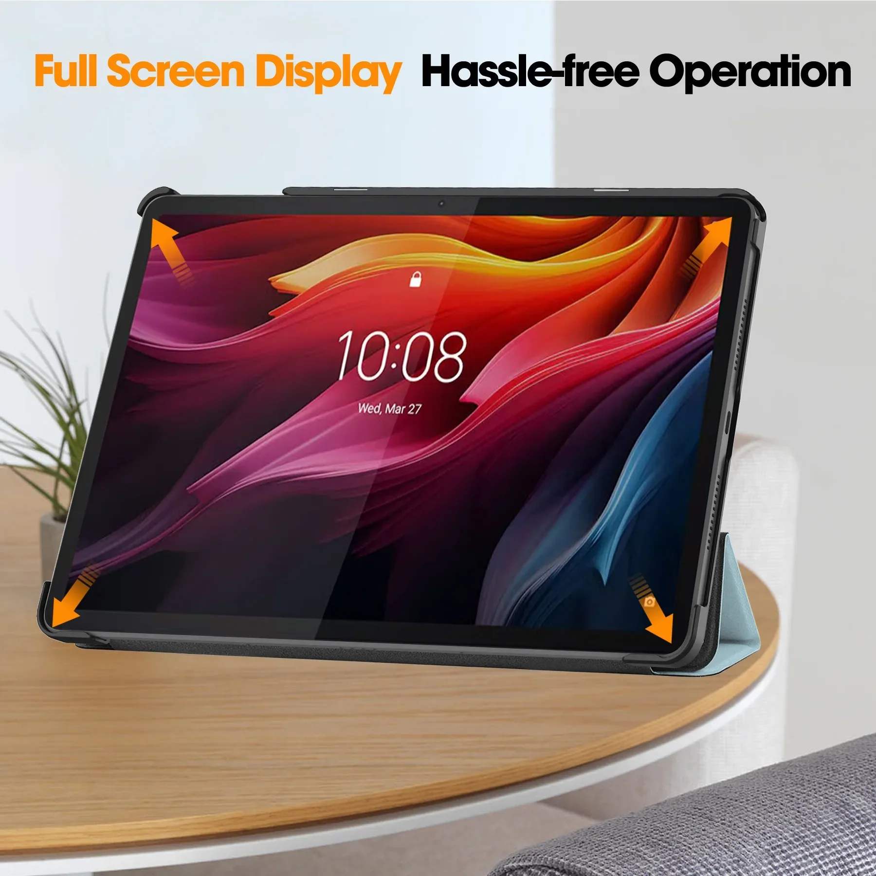 For Lenovo Tab K11 Plus Case 11.45 inch 2024 TB230XC TB352FU PU Folding Stand Smart Cover for Lenovo Tab M11 Plus Tablet Case - imagen 3