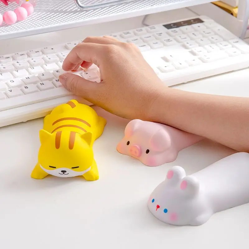 Alfombrilla bonita para ratón, teclado, ratón, reposamuñecas, soporte suave para chica, ordenador portátil, alfombrilla de escritorio, protección de escritura, ergonomía de muñeca Kawaii - imagen 2
