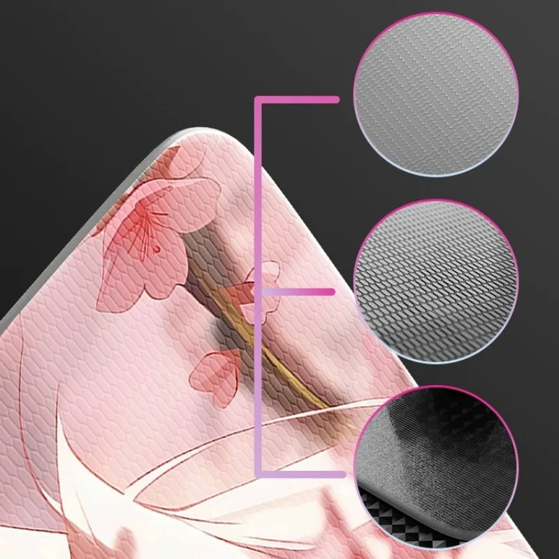 Alfombrilla de ratón de vidrio templado para juegos de Anime ATOM, proceso de grabado láser, soporte, patrón personalizado, alfombrilla de ratón para juegos FPS, alfombrilla de escritorio, regalo - imagen 4