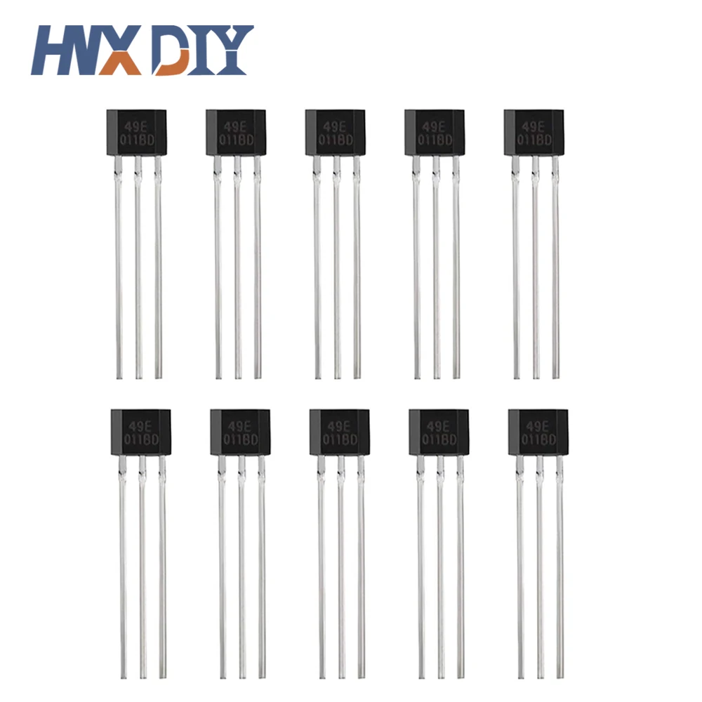 Interruptor lineal de Sensor de efecto Hall, Kit electrónico de bricolaje, 50 piezas, 49E, OH49E, SS49E