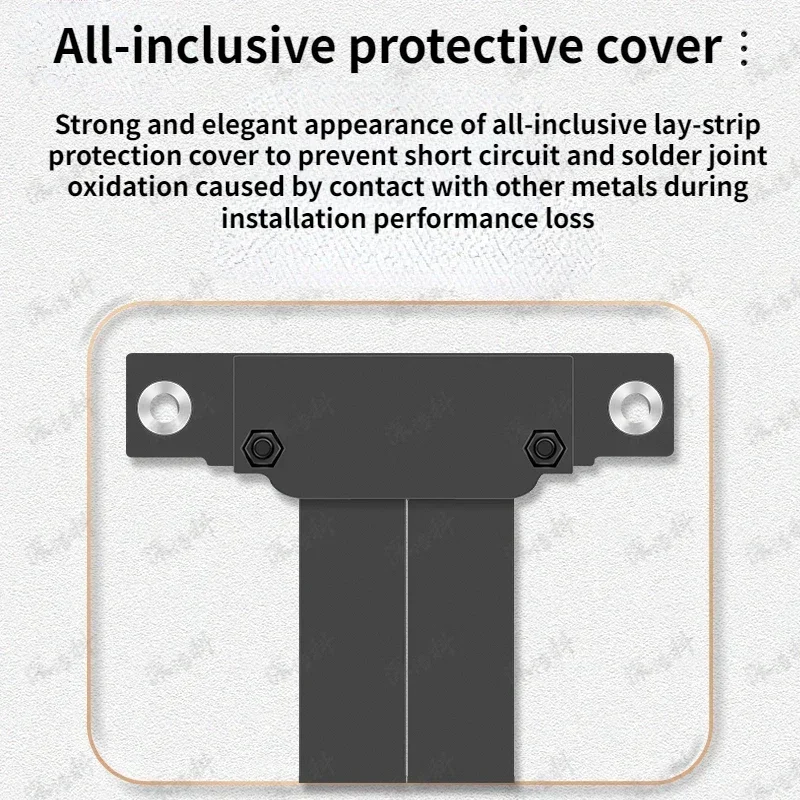 PCI-E Riser PCIE 4X Cable PCI Express Riser Card PCIe X4 Cable de extensión plano adaptador convertidor extensor de placa base Pcie 3,0 x4 - imagen 5