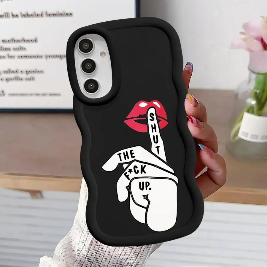 Funda para Samsung Galaxy A26 A34 A13 A14 A16 A12 A33 A35 A11 A36 A21s A15 funda suave para teléfono labios de moda - imagen 2