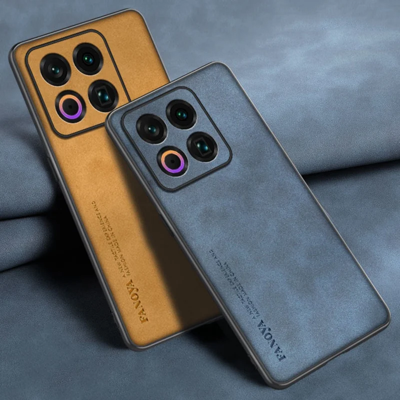 Para Meizu 22 funda de lujo de cuero PU para teléfono Meizu 22 Meizu22 5G contraportada mate TPU silicona a prueba de golpes protección completa - imagen 2