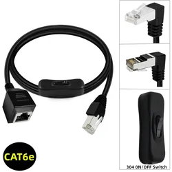 Cable Extensión RJ45 Cat6 Macho Hembra Angulado 90º