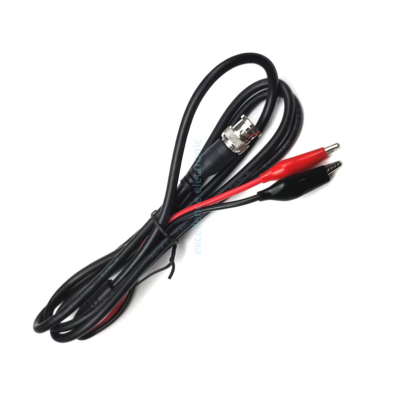 Q9 Cable BNC Macho a Cocodrilo Rojo y Negro - imagen 4