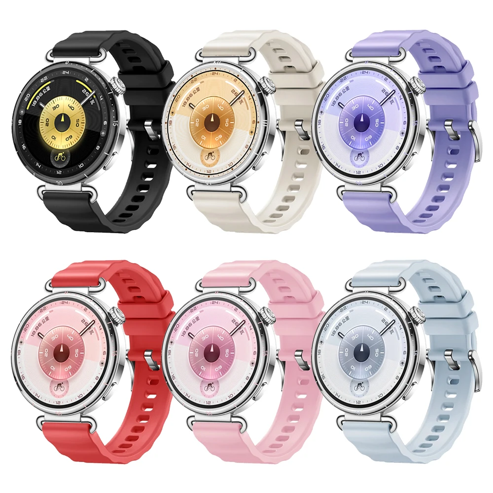 Correa deportiva de silicona de 18mm para HUAWEI Watch GT6, pulseras de 41mm para HUAWEI Watch GT5 Pro 42mm GT5 GT4 41mm, pulsera inteligente - imagen 2