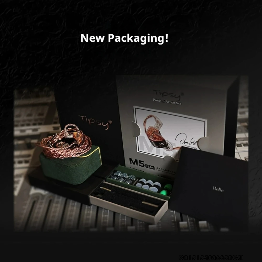TIPSY M5 IEM auriculares con cable en la oreja HIFI alta fidelidad IPX5 DAC reducción de ruido auriculares para fiebre monitoreo de retroalimentación auriculares regalo - imagen 5
