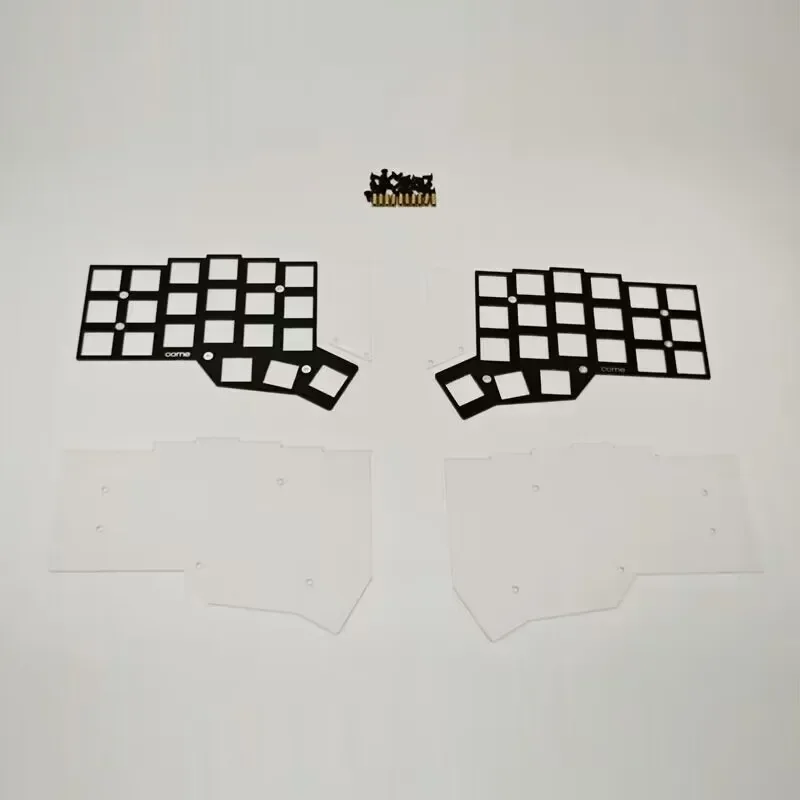 Funda tipo sándwich para Corne V3 MX, Kit de teclado personalizado FR4, placa inferior acrílica, Corne V3.0.1 Cherry Split, accesorios para teclado - imagen 5