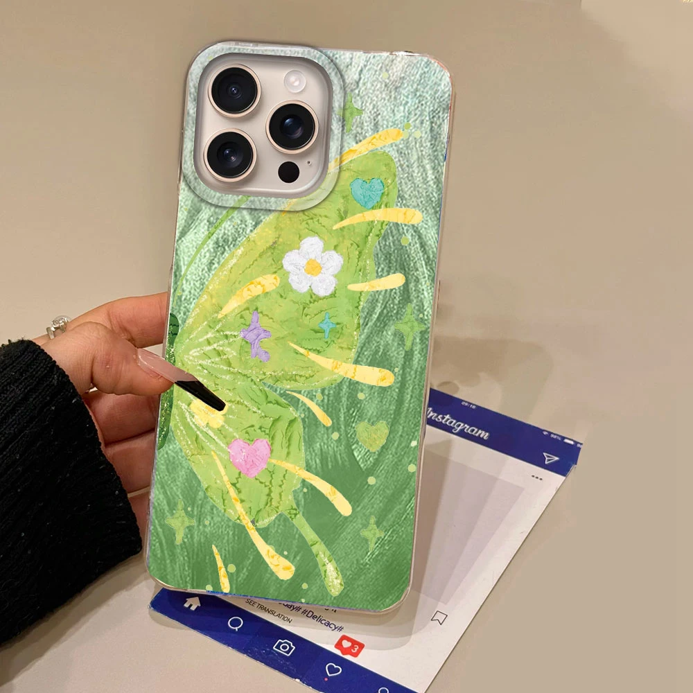 Funda de teléfono de mariposa Multicolor de dibujos animados para Apple iphone 16 15 14 7 8 Plus 13 Pro Max 16e SE 2022 X XS carcasa trasera de silicona - imagen 5
