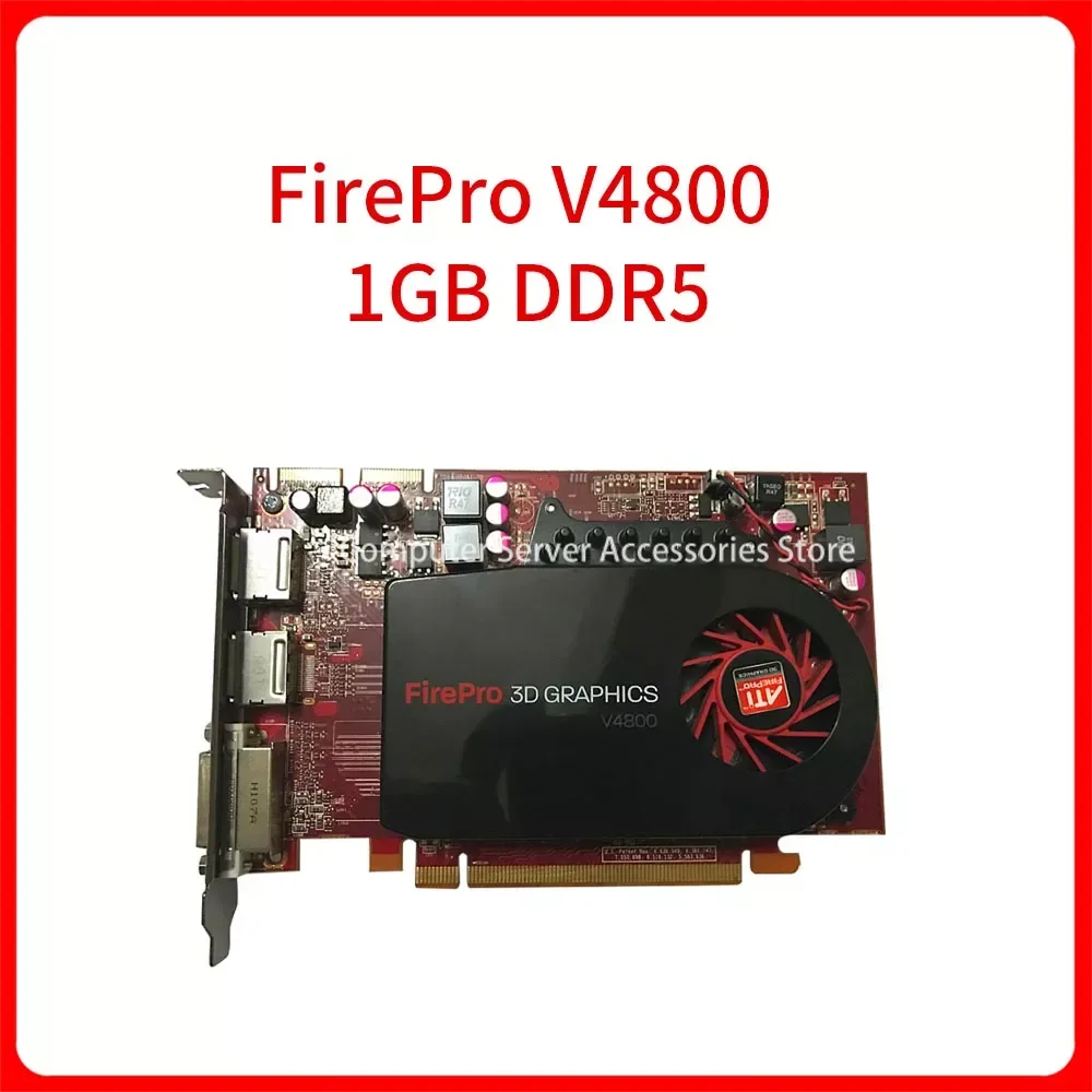 Tarjeta gráfica profesional Sapphire ATI FirePro V4800 1G DDR5, puerto Dual DP, diseño gráfico profesional