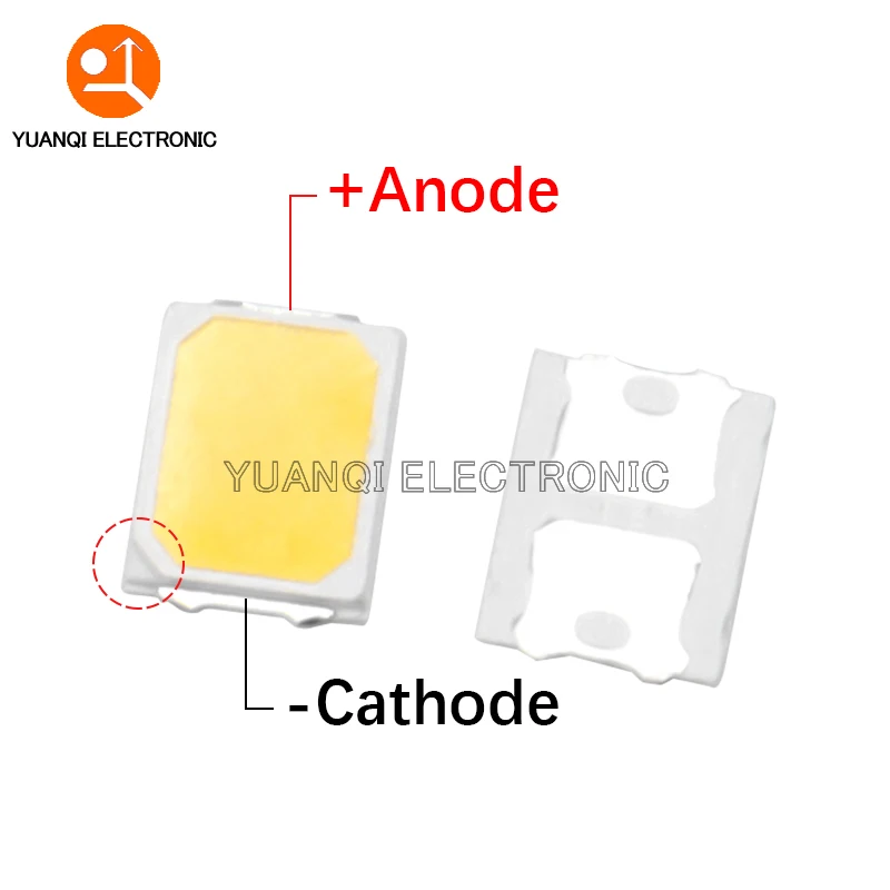 LED 100 piezas 2835 SMD, 1W, 0,5 W, 0,2 W, blanco cálido, 2800-3200K, 3V, 6V, 9V, 18V, 150Ma, 100mA, 80Ma, 60mA, 30mA, buena calidad - imagen 3