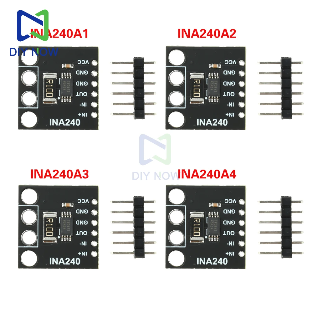 Módulo INA240 ganancia 20/50/100/200V/V módulo amplificador de detección de corriente para monitoreo de corriente y adquisición de corriente bidireccional - imagen 2