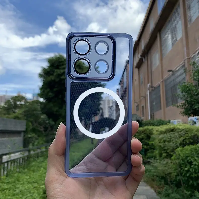 Para Xiaomi Mi 14T Pro funda suave TPU transparente lente magnética funda protectora trasera para Xiaomi Mi 14 14T Pro 14ultra Shell - imagen 2