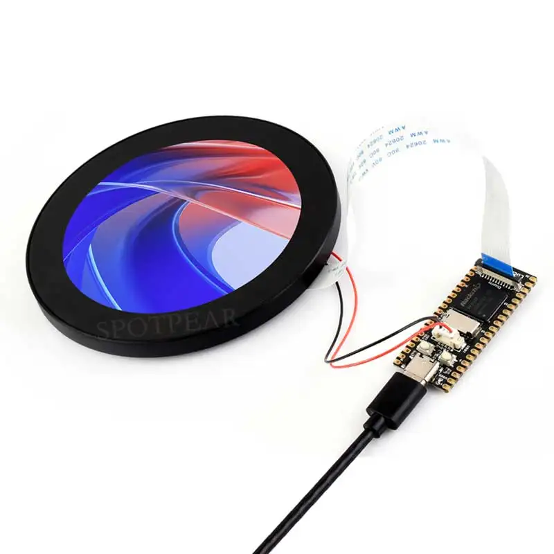 Raspberry Pi 4 pulgadas 720 × 720 DSI MIPI LCD círculo pantalla táctil 4 pulgadas para Luckfox Lyra RK3506/ESP32-P4/Luckfox Omni3576 - imagen 4