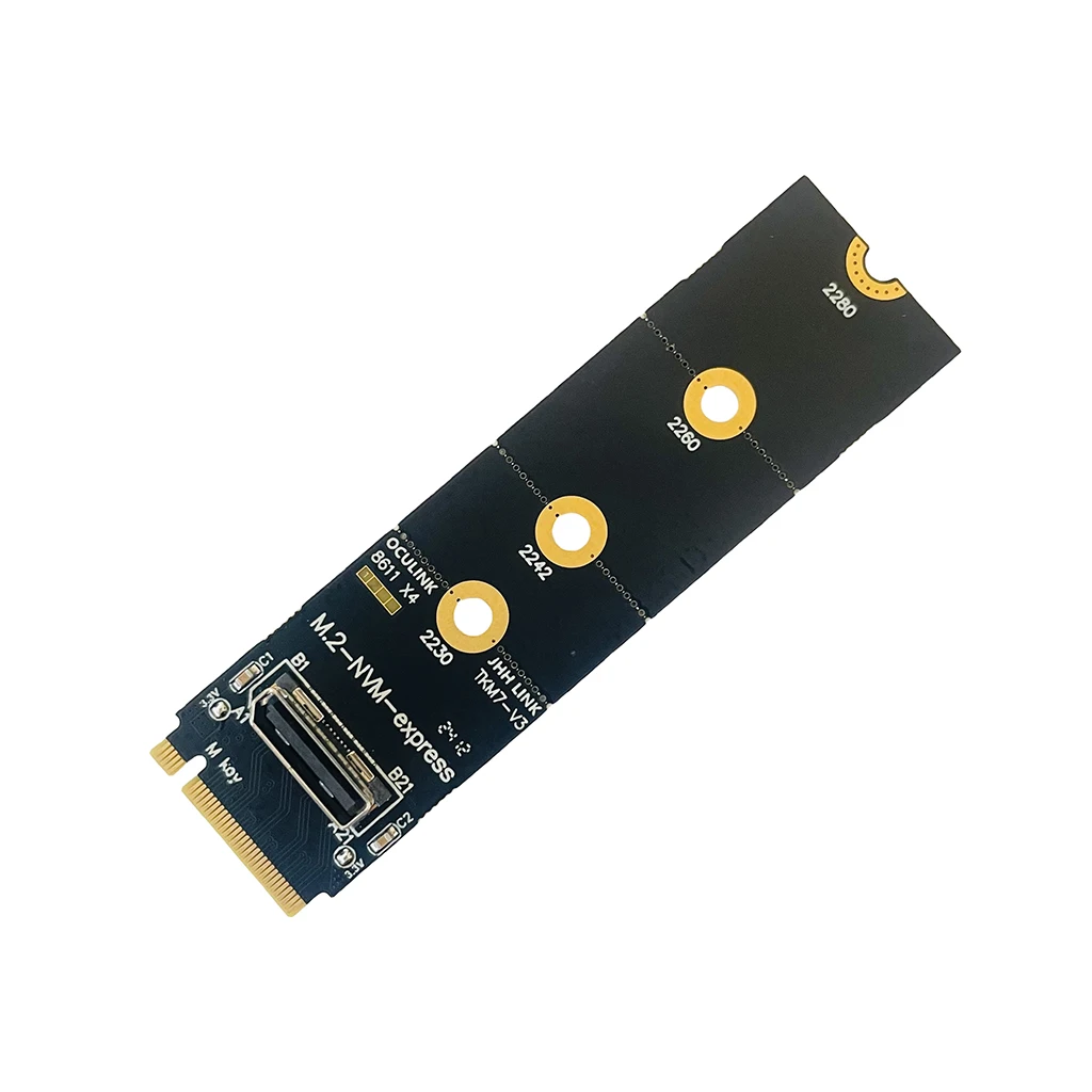 Para M.2 NVME a Oculink hembra Dock SFF-8612 adaptador PCI-E X4 tarjeta adaptadora soporte DOCK-OC4 para 2,5 pulgadas NVME U.2(SFF 8639)SSD - imagen 2