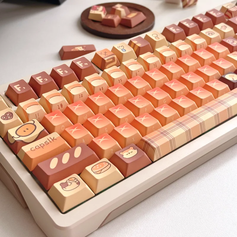 Juego de teclas con tema bonito y delicioso, sublimación PBT, teclas personalizadas, accesorios para teclado mecánico - imagen 2
