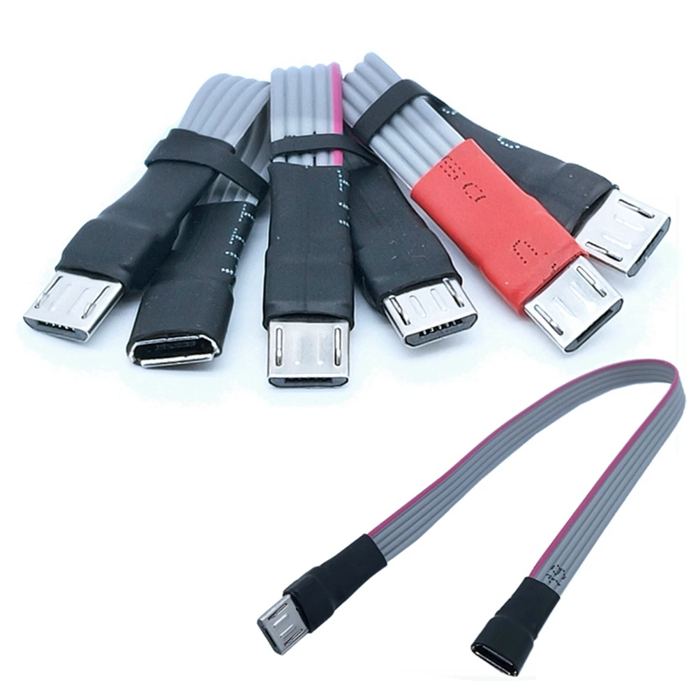 Extensión Android 5 núcleos Micro USB macho a hembra extensión OTG Android macho a hembra cable de datos de teléfono móvil - imagen 2