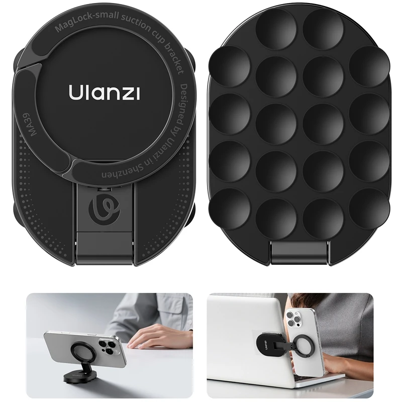 Ulanzi MA39 MagLock ventosa soporte de succión para teléfono soporte magnético soporte de escritorio para teléfono inteligente transmisión en vivo Vlogging Shots - imagen 2