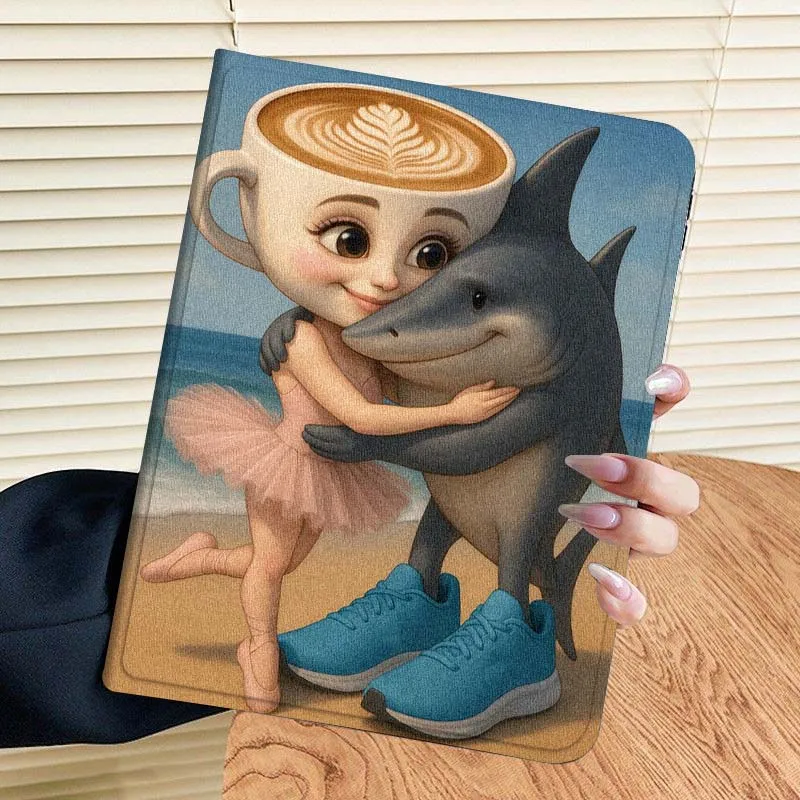 TungTungTungSahur Cappuccina para Samsung Galaxy Tab A A7 A8 A9 A11 S6 S11 10,1 10,4 10,5 pulgadas Lite Plus funda para tableta - imagen 3