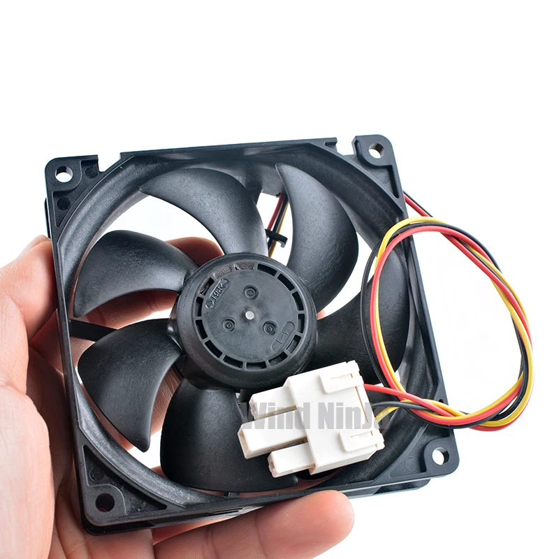 09225SE-12K-FB Ventilador de refrigeración 9,2 cm X 92 mm X 25 mm DC12V 0.08A Ventilador con cubierta de perfil bajo de 92 mm para refrigerador de CPU de chasis - imagen 5