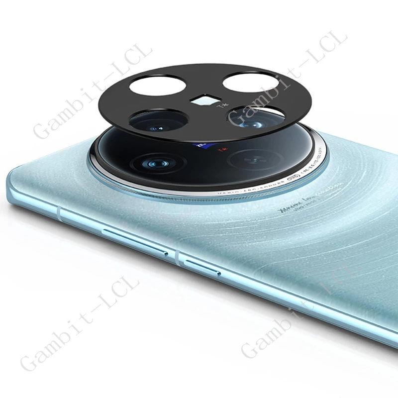 Película de lente de cámara negra 3D, Protector de vidrio templado Original para Vivo X100 Pro VivoX100 X100Pro Ultra X100s X100Ultra, 2 piezas - imagen 4