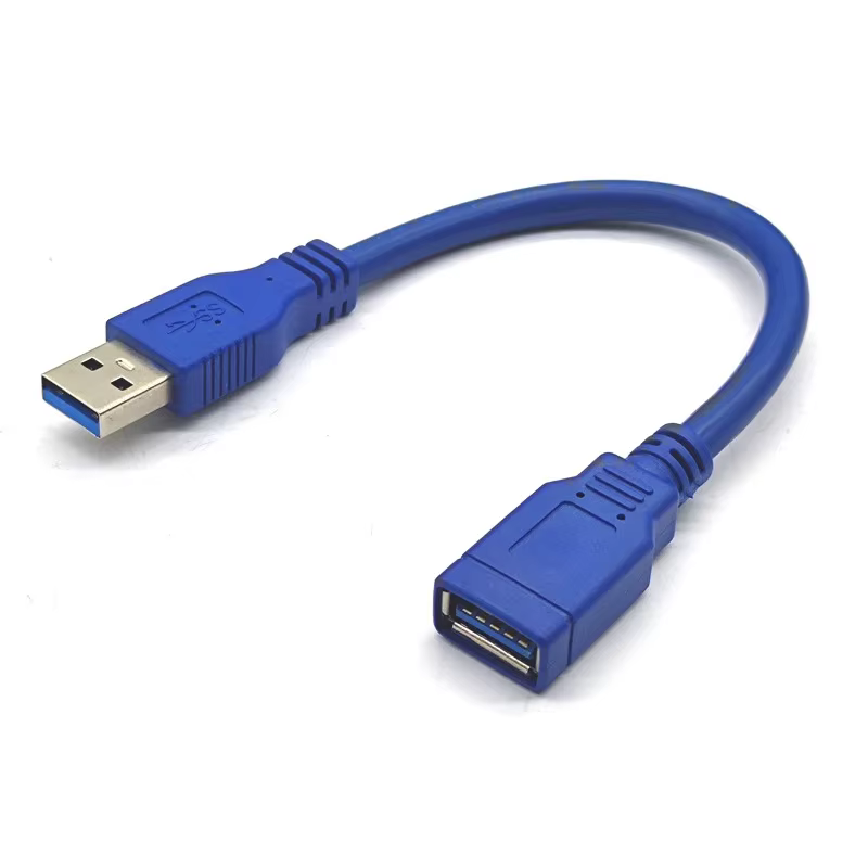 Cable USB 3.0 Macho a Hembra Azul 5 Gbps Transferencia Rápida