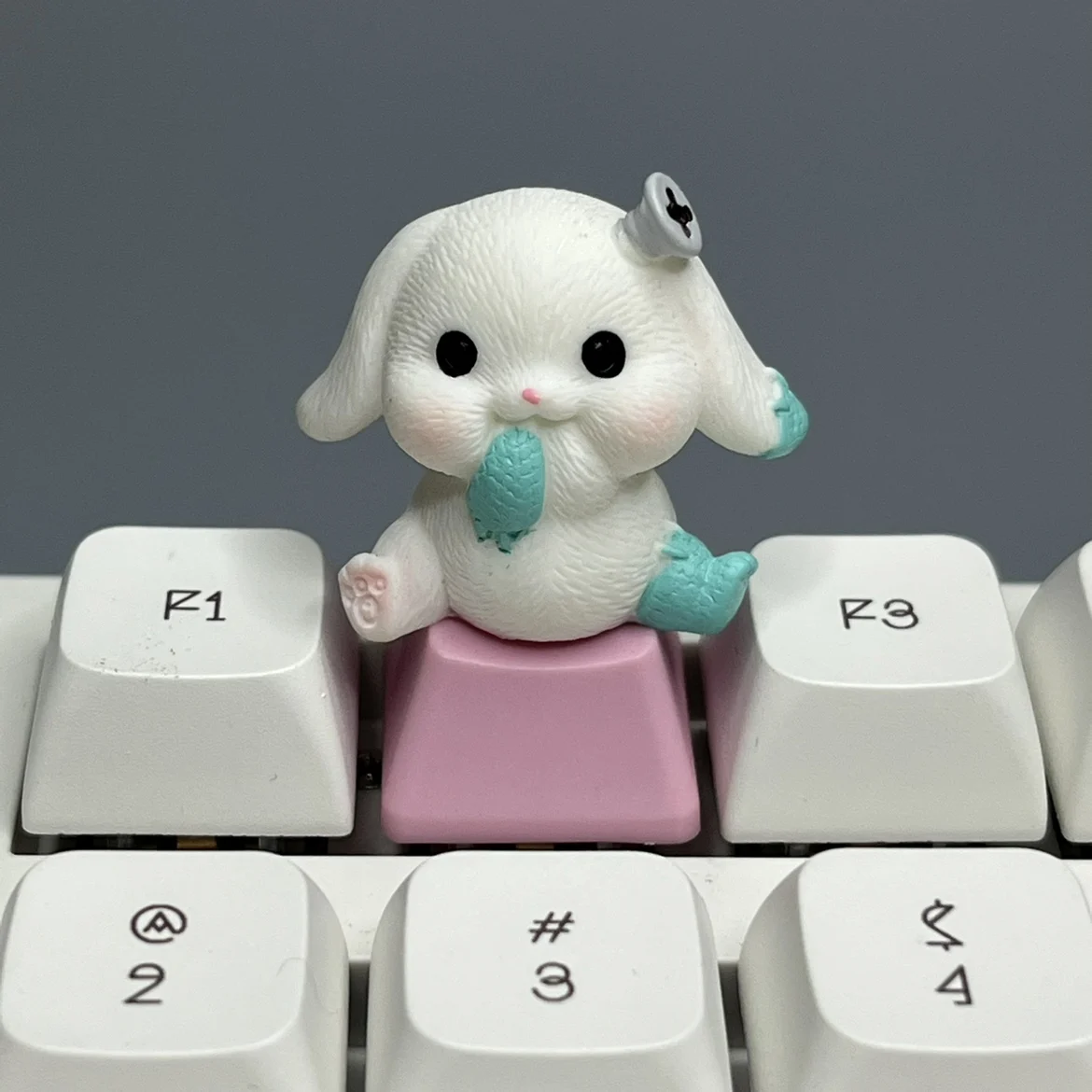 DIY transparente fantasma Keycap creativo lindo Halloween calabaza Teclado mecánico personalizado Cherry MX Axis Keycap - imagen 4