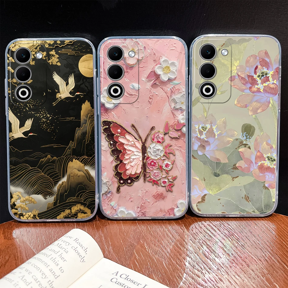 Para Oppo A5 Pro A5X Funda Lovely Angel suave TPU transparente silicona protectora teléfono Para Oppo A 5 4G 5G Funda ligera - imagen 4