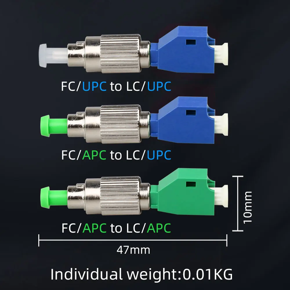 SAIVXIAN múltiples modelos convertidor de fibra óptica macho/hembra APC/UPC FC/LC/a híbrido/SC/ST adaptador conector monomodo - imagen 2
