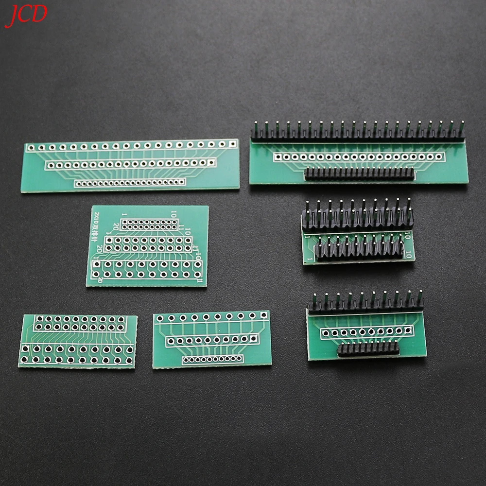 Convertidor de placa de transferencia de paso de 1,27mm, 2,0mm y 2,54mm, placa adaptadora PCB PCI de doble fila individual, 10 pines, 20 pines, 1 Uds.