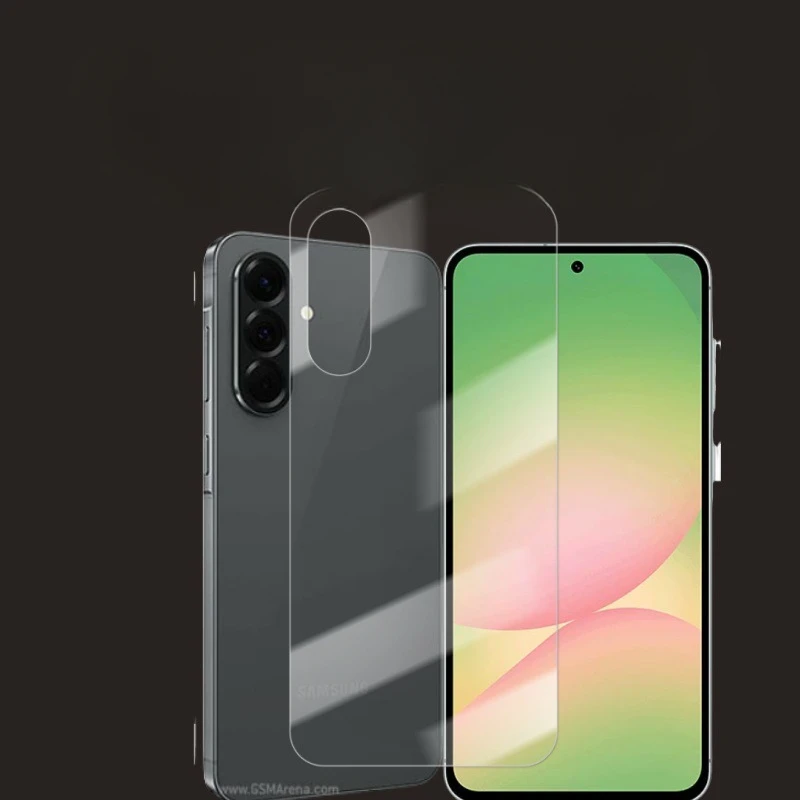 Vidrio templado trasero 9H para Samsung Galaxy S25 Edge A56, funda trasera, Protector de pantalla completa, película trasera para Samsung A56 - imagen 5