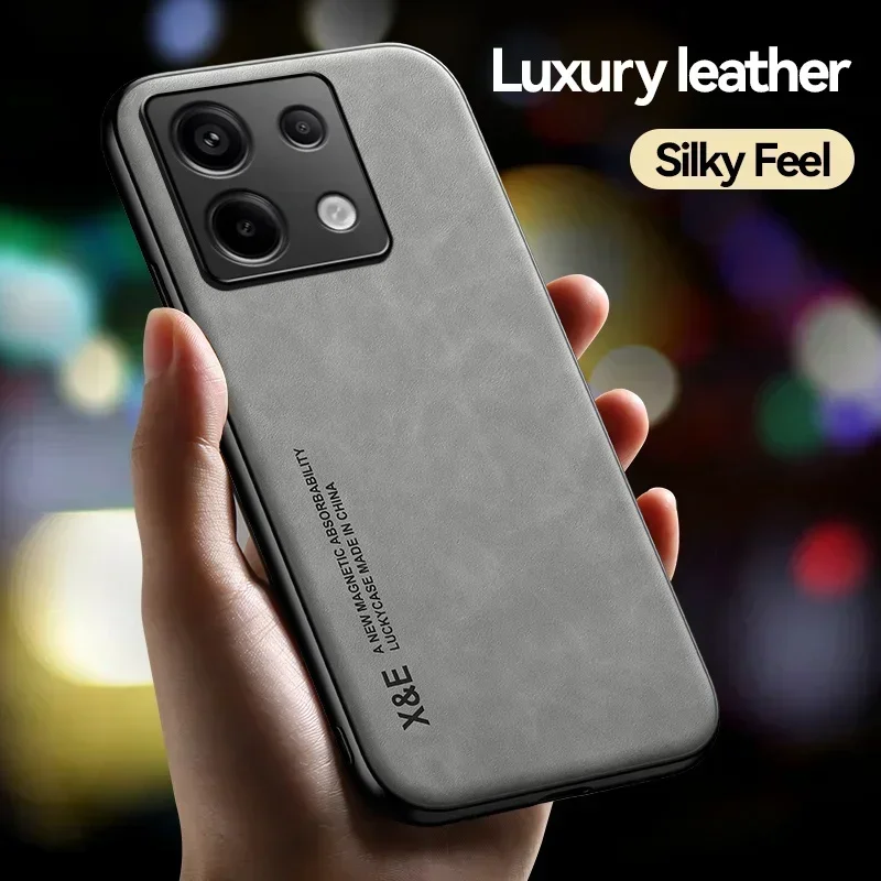 Funda para Redmi Note 14 13 Pro Plus Poco X6 X5 Pro 14T de lujo con soporte magnético incorporado para coche protección para teléfono Coque Fundas - imagen 5