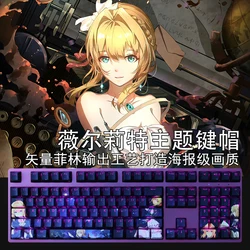 Keycaps PBT Violet Evergarden – Perfil OEM Retroiluminados