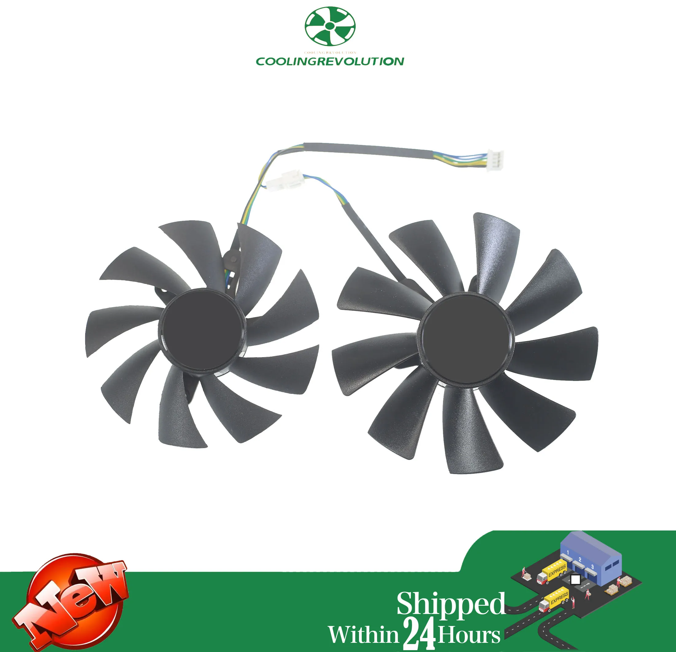 87MM GA92S2H 100MM GAA8S2H GAA8S2U ventilador enfriador de 4 pines para ZOTAC GTX 1060 1070 Ti MINI HA 1080 Ti MINI ventilador de refrigeración de tarjeta gráfica Dual - imagen 2