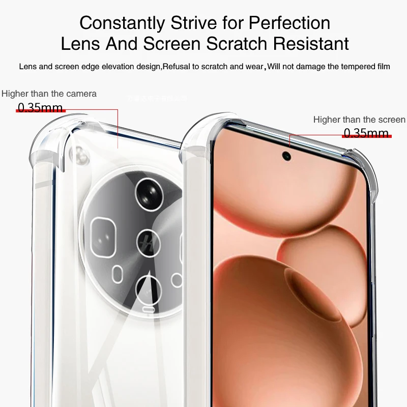 Funda transparente para teléfono móvil con Airbag para OPPO Find X8S Plus X8S + X8 Ultra X8Ultra 5G, funda trasera Original a prueba de golpes - imagen 3