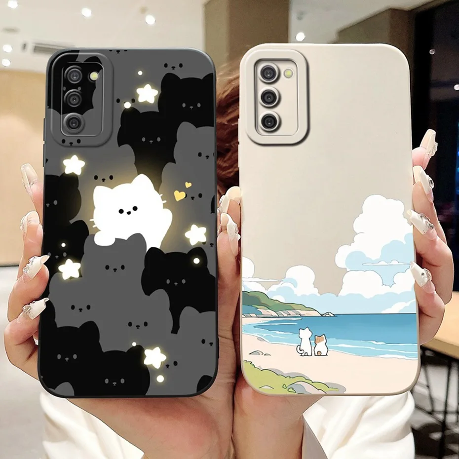 Funda protectora para Samsung Galaxy A03S A02S, funda de teléfono de silicona suave con estampado de moda - imagen 2