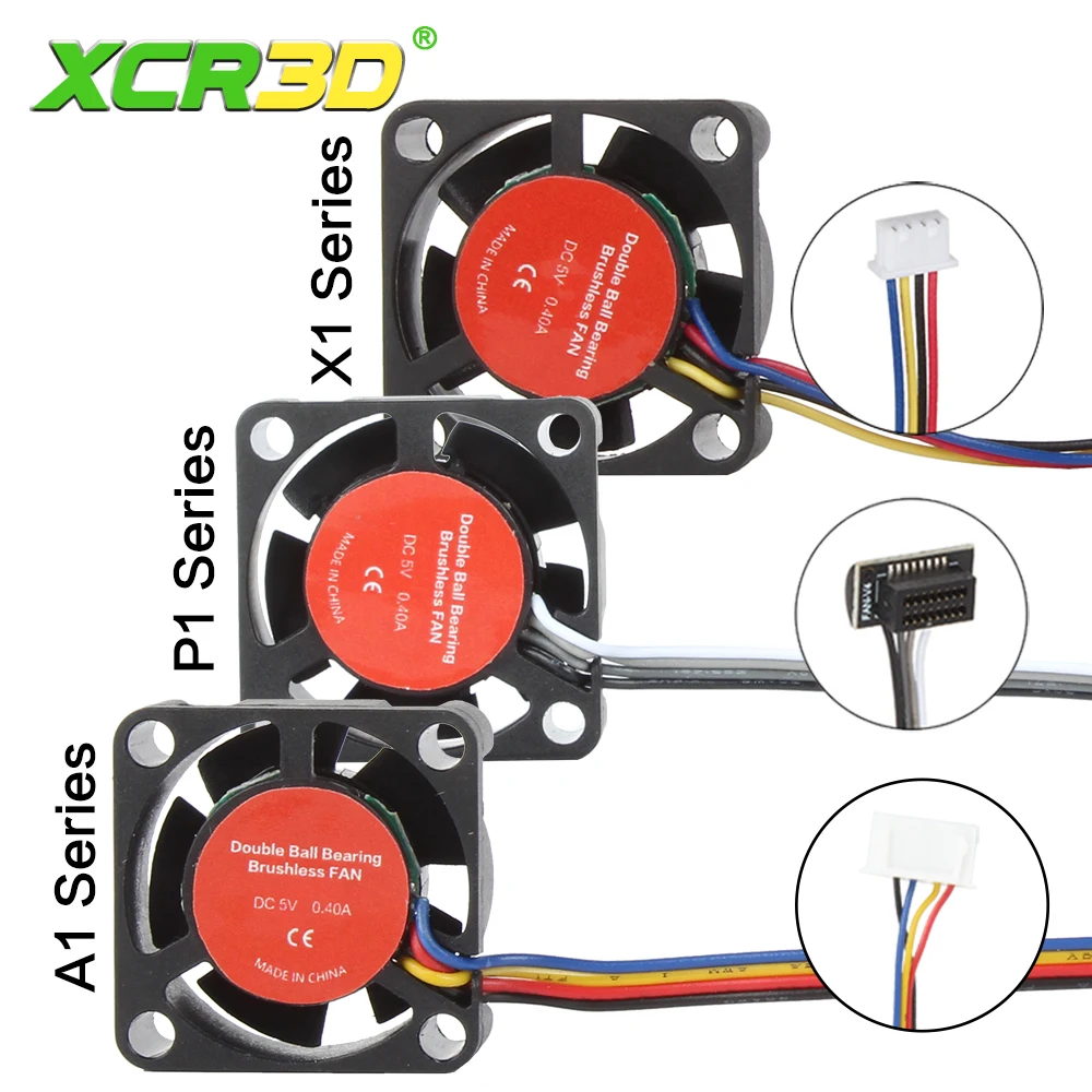 Para Bambu Lab P1 Hotend ventilador 2510 5V ventilador de refrigeración compatible con BambuLab ventilador de refrigeración de extremo caliente para X1C A1/A1mini P1P/P1S Accesorios - imagen 2