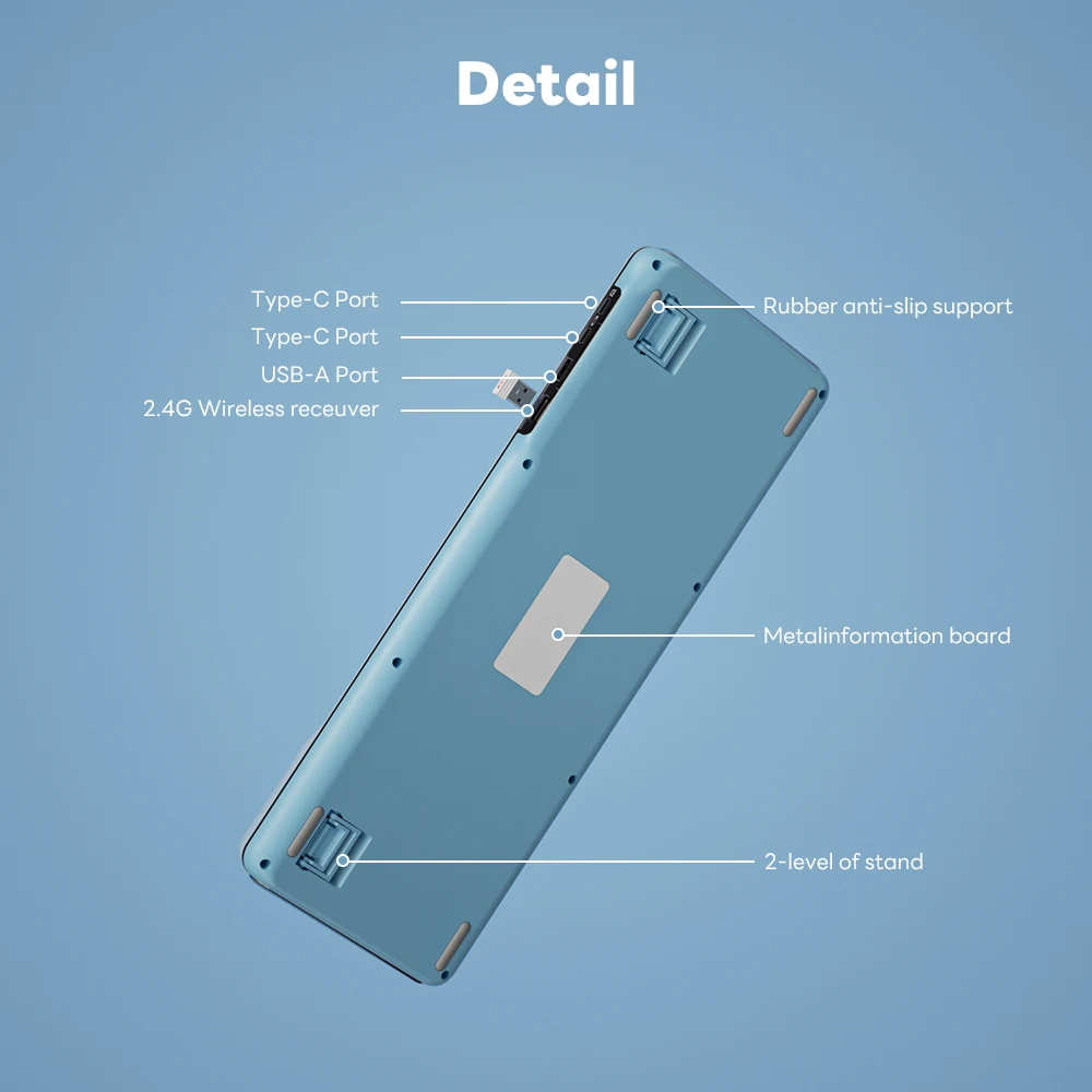 KZZI Z98 TFT pantalla a Color junta de teclado inalámbrico intercambio en caliente con conexión trimodal multifunción adecuada para teclado de juegos - imagen 4