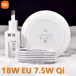 Cargador inalámbrico Xiaomi de carga rápida QC3.0 18W Qi ventilador inteligente almohadilla de carga para Iphone X Xr 9 10 para Samsung S8 S9 Mi 13 12 11T pro