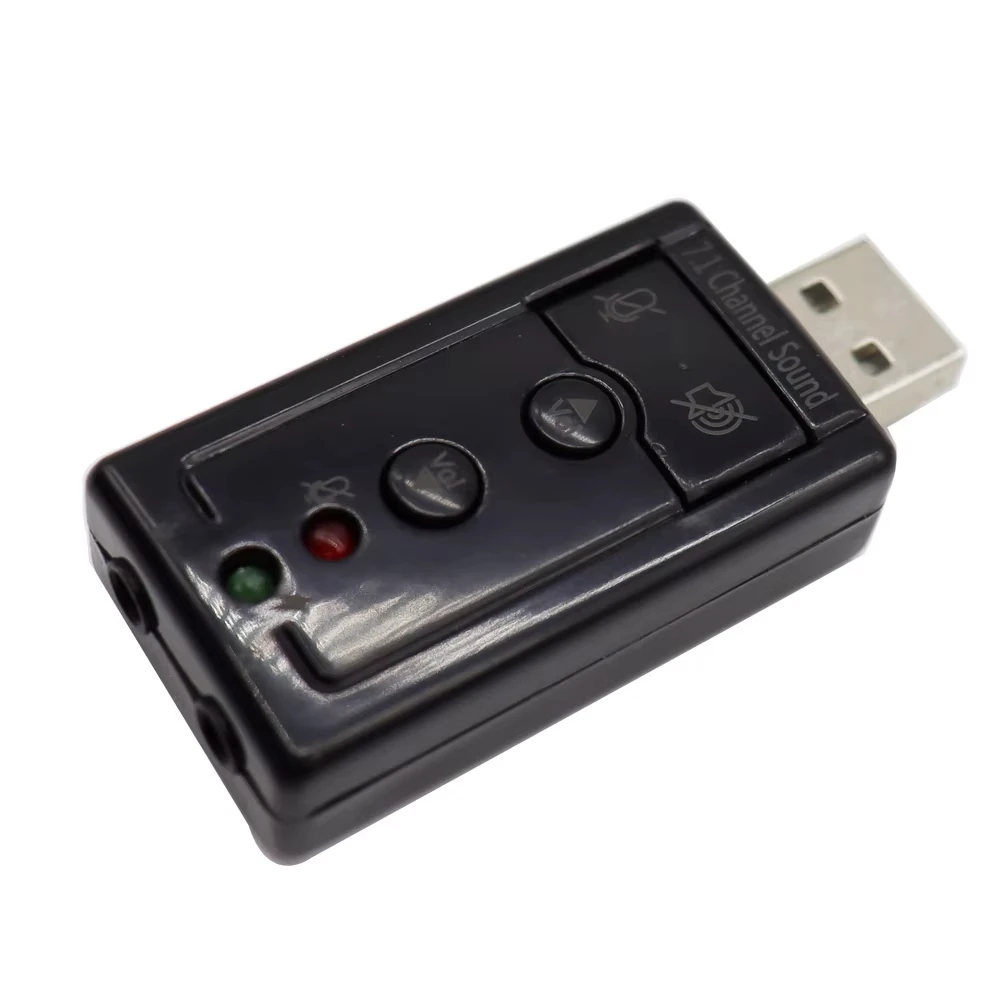 Adaptador de Audio estéreo USB 7,1, Mini tarjeta de sonido externa para Windows XP/2000/Vista/7, adaptador de Audio USB para PC y portátil - imagen 4