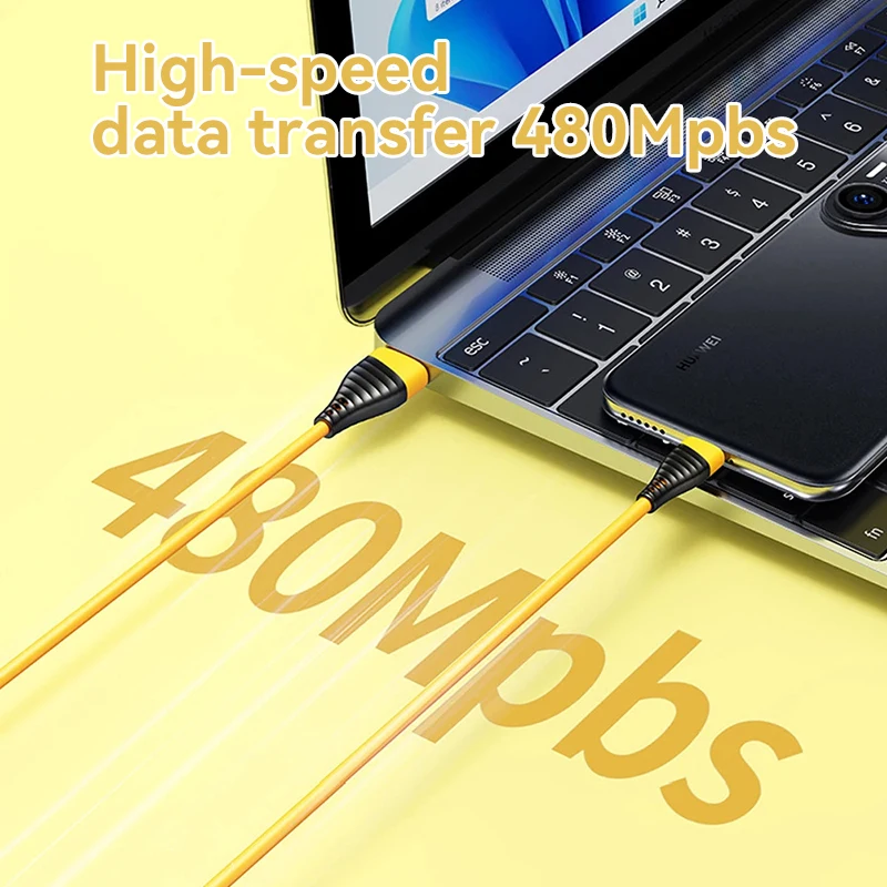 Xiaomi 120W 6A USB tipo C Cable USB línea de carga súper rápida para Xiaomi Samsung HuaWei Cables USB C de carga rápida Cable de datos - imagen 3