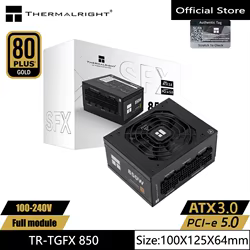 Fuente de alimentación de caja de computadora Thermalright TR-TGFX850, módulo completo de medalla de oro SFX, compatible con ATX3.0 /pcie5.0 (850 /750W)