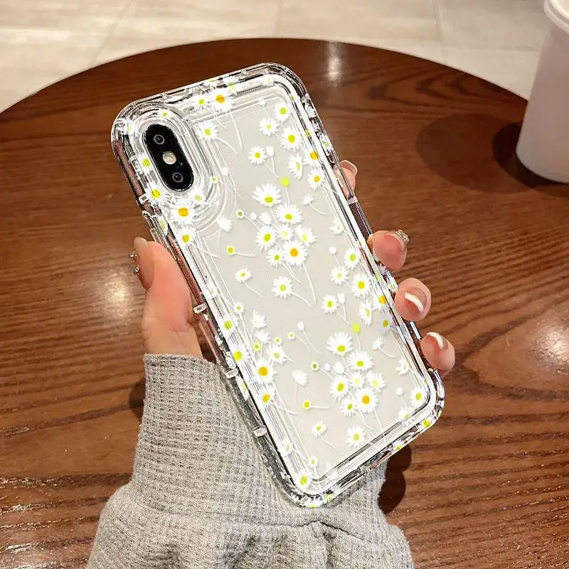 Funda Daisy para iPhone 15Pro 17 16 14 13 12 11 Pro Max XR 7 8 Plus SE funda suave a prueba de golpes - imagen 5