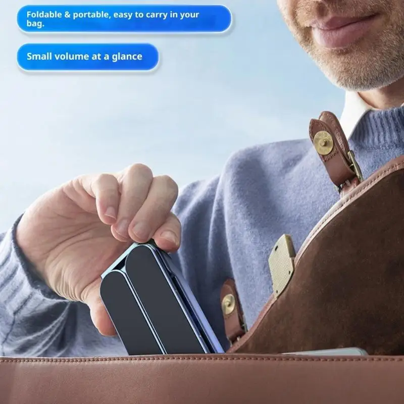 Y1UB soporte refrigeración ajustable para ordenador portátil, almohadilla ventilador aluminio plegable para tabletas, - imagen 2