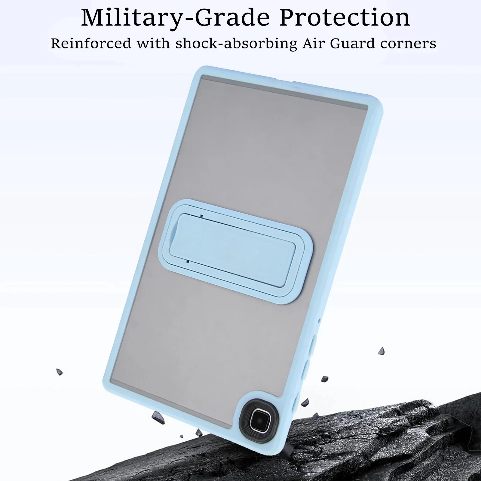 Funda Armor para tableta Samsung Tab A7 Lite A8 A9 plus S6 Lite 2023 T225 soporte de silicona cubierta protectora a prueba de golpes - imagen 4